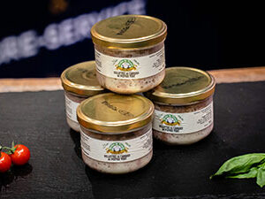 rillettes de canard au poivre vert