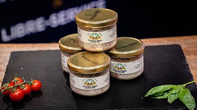 rillettes de canard au poivre vert