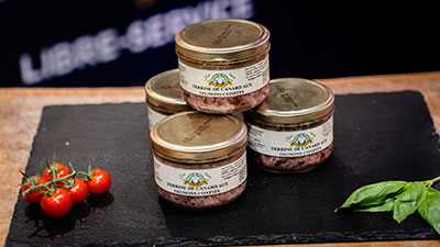 Terrine de canard oignons confits